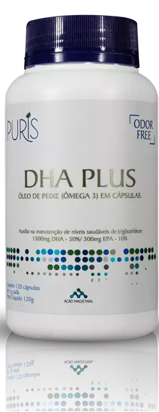 Puris Ômega DHA Plus 120 Cápsulas
