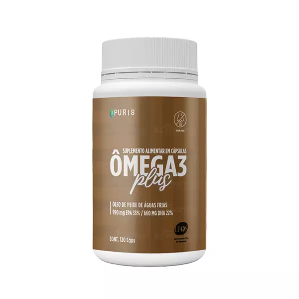 Puris Ômega 3 Plus 1g  120 Cápsulas 