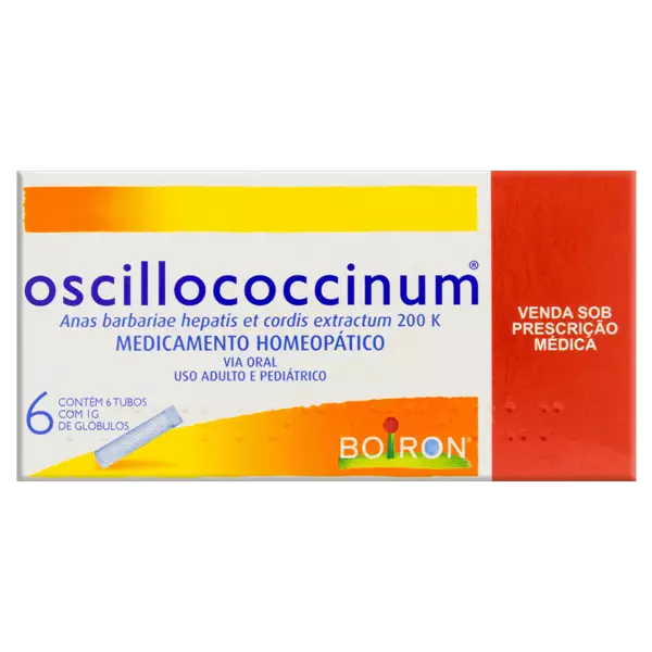 Oscillococcinum 200k 6 Tubos Glóbulos 1g