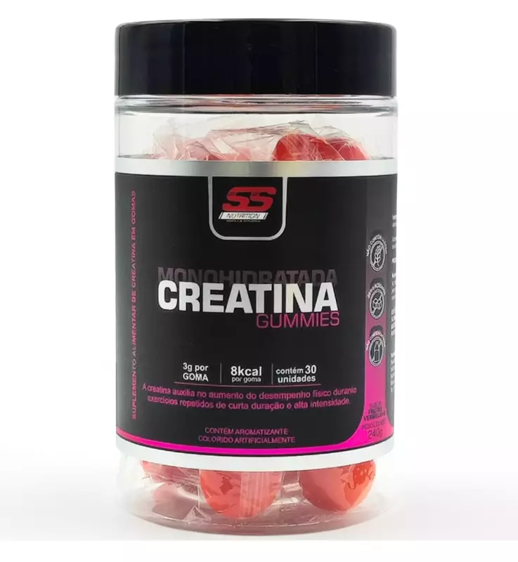 Creatina Gummies SS Nutrition - Sabor Frutas Vermelhas