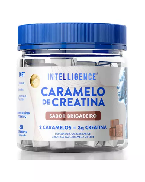 CARAMELO DE CREATINA - SABOR BRIGADEIRO - 60 Caramelos 
