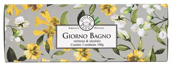 KIT SABONETE BARRA GIORNO BAGNO VERBENA E SÂNDALO 3X100G