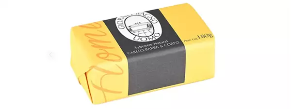 SABONETE EM BARRA GIORNO UOMO AMARELO 180G