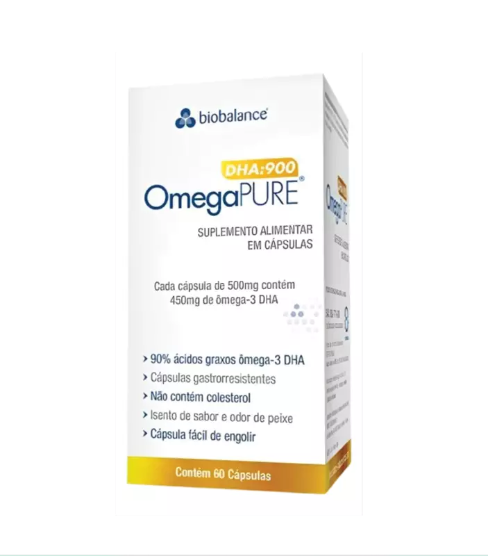 Ômega Pure - Ômega 3 Dha 900 - 60 Cápsulas - Biobalance