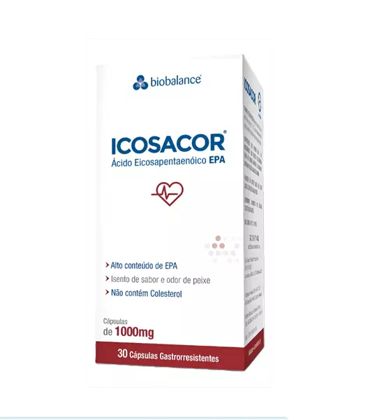 Biobalance - Icosacor Ômega 3 Epa 1gr 30caps - Alto Teor Epa