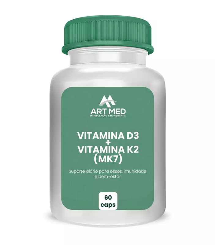 Vitamina D3 + Vitamina K2 (MK7) 60 cápsulas