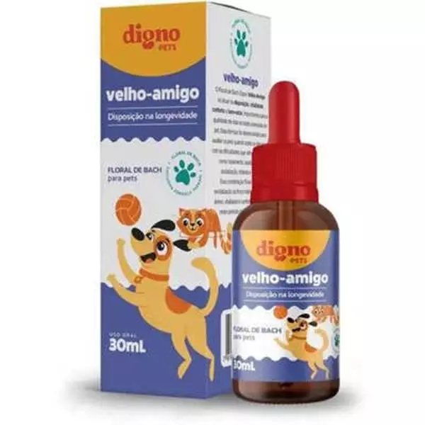 Floral Digno Pets Velho Amigo | Disposição na Longevidade